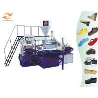 Rotary with upper surface PVC/TPR/TPE rubber sport shoes making machine(1 color)