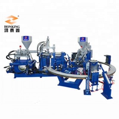 Rotary Automatic PVC TPR Rubber Injection Moulding Machine for Making Safety Boots Rainboots (Horizontal)